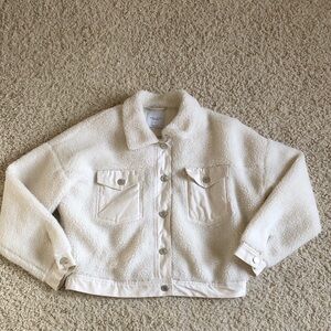 Angel Kiss Cream Sherpa Jacket